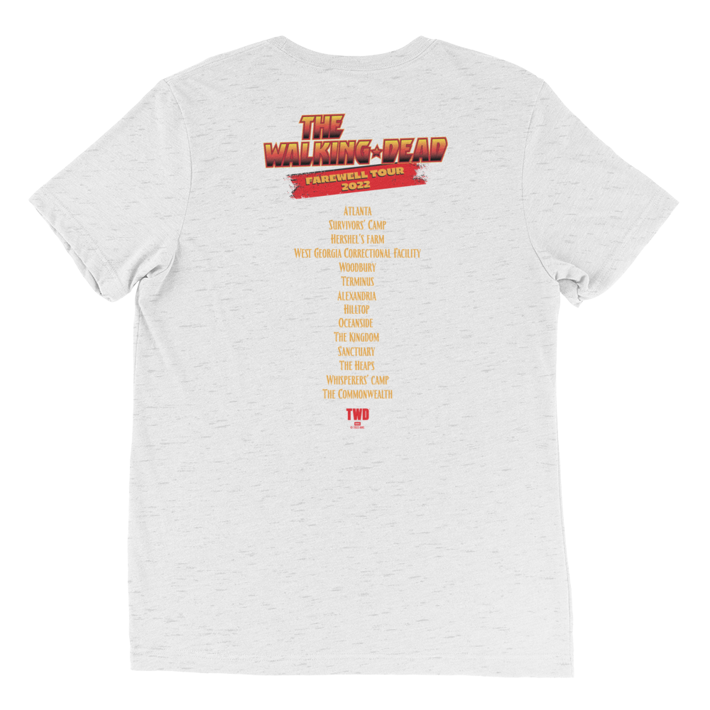 The Walking Dead Farewell Tour Band Unisex Tri-Blend T-Shirt-3