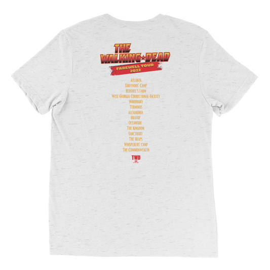 The Walking Dead Farewell Tour Band Unisex Tri-Blend T-Shirt-3