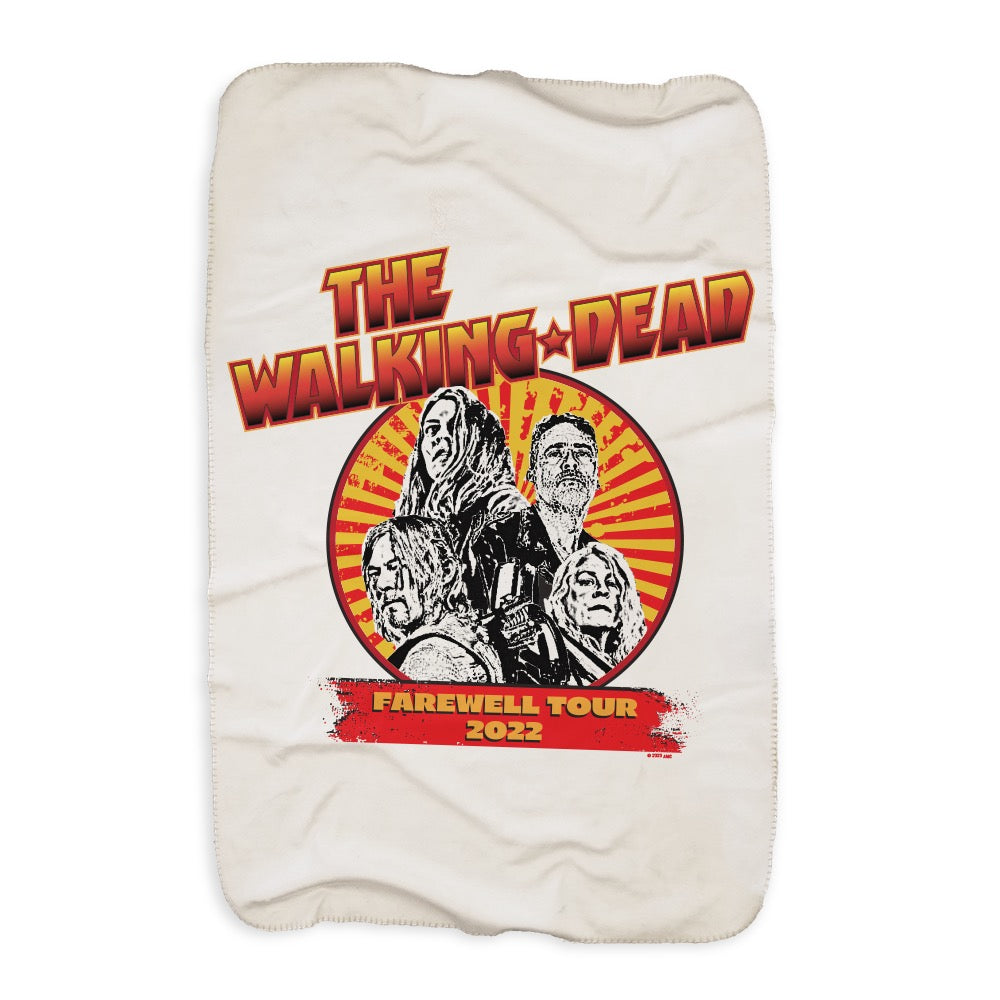 The Walking Dead Farewell Tour Band Sherpa Blanket-4