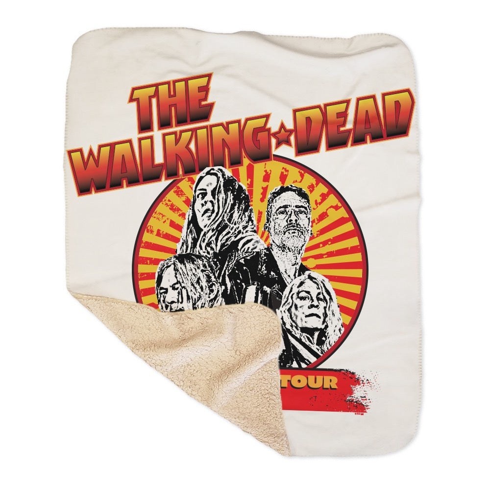 The Walking Dead Farewell Tour Band Sherpa Blanket-3