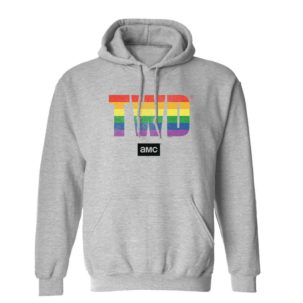 The Walking Dead TWD Pride Logo Fleece Hooded Sweatshirt-0