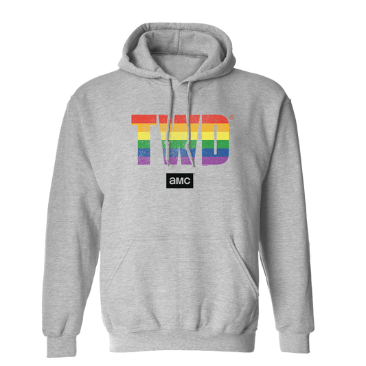The Walking Dead TWD Pride Logo Fleece Hooded Sweatshirt-0