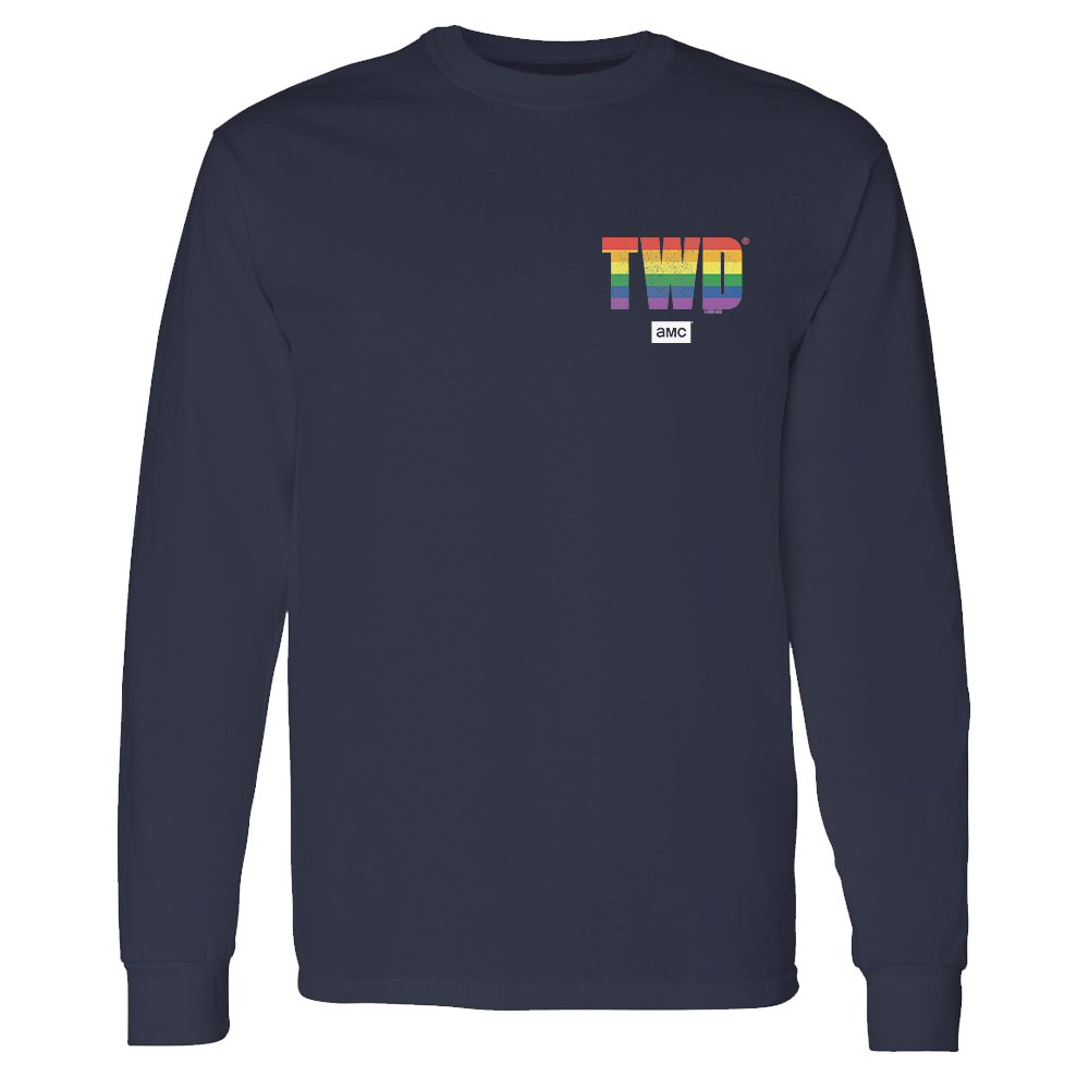 The Walking Dead TWD Pride Logo Adult Long Sleeve T-Shirt