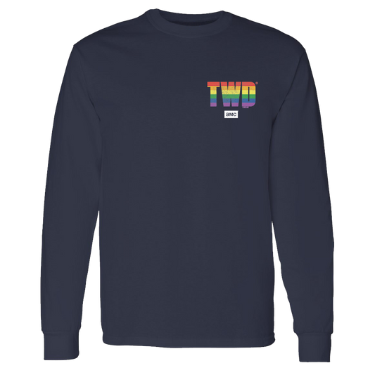 The Walking Dead TWD Pride Logo Adult Long Sleeve T-Shirt-0