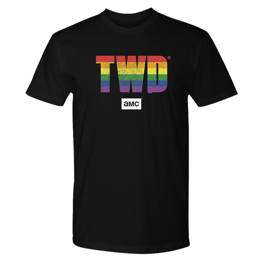 The Walking Dead TWD Pride Logo Adult Short Sleeve T-Shirt-0