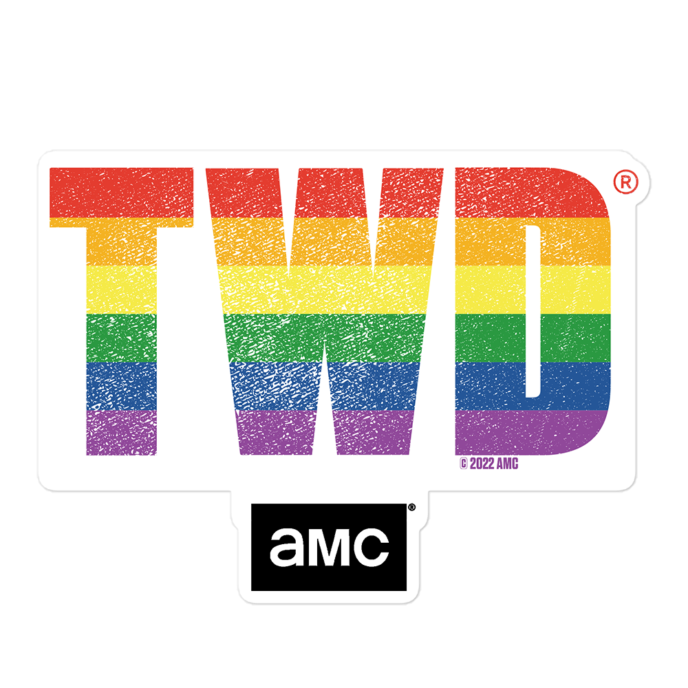 The Walking Dead TWD Pride Logo Die Cut Sticker-0