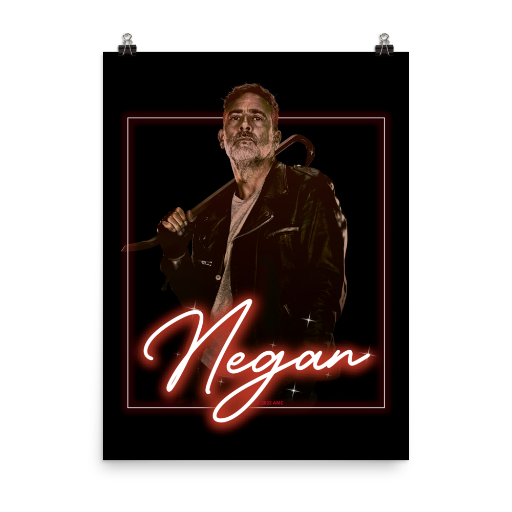 The Walking Dead Vintage Negan Premium Satin Poster-0
