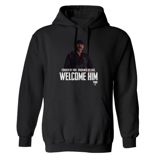 The Walking Dead Welcome Him Fleece Hooded Sweatshirt-0