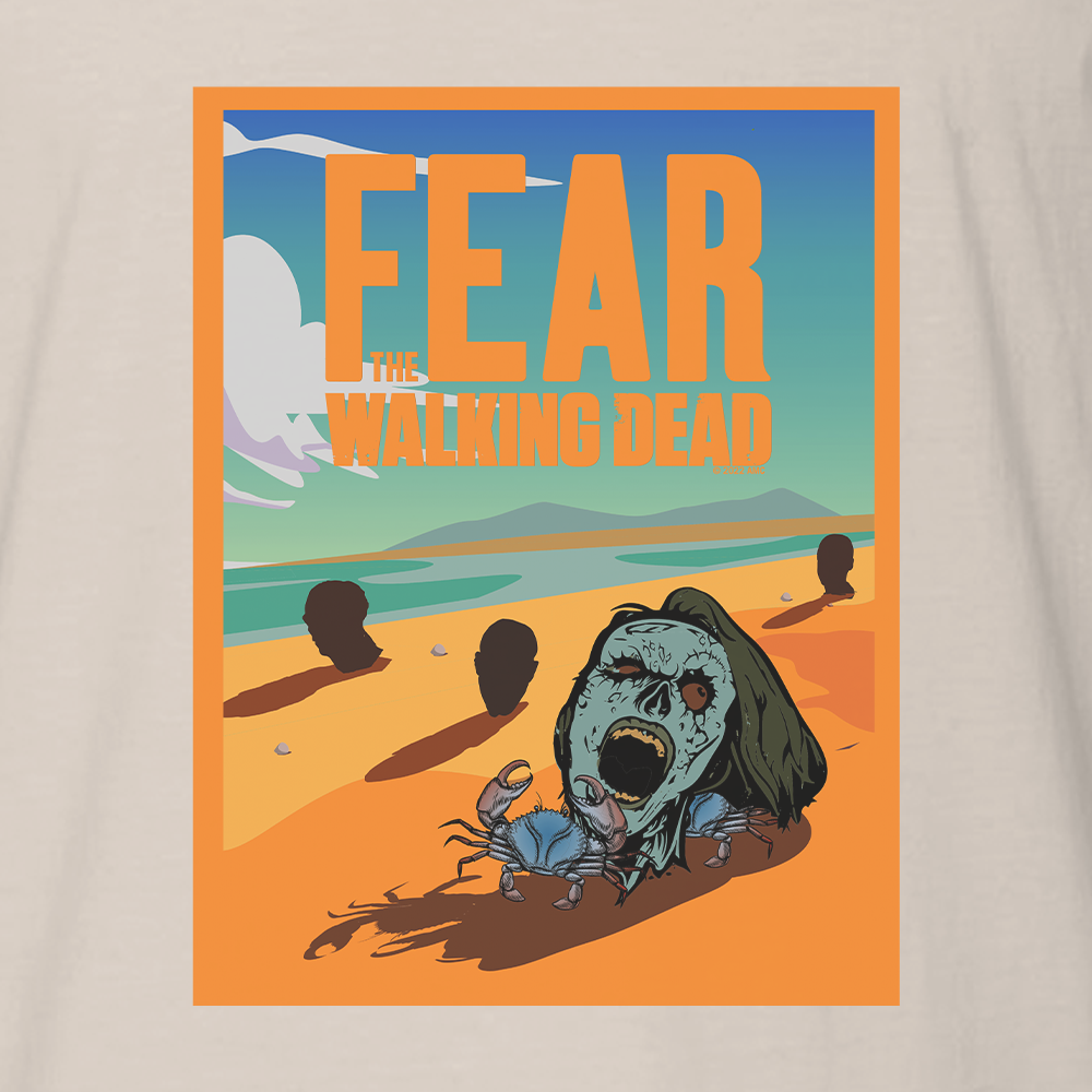 Fear The Walking Dead Walker Heads Adult Short Sleeve T-Shirt