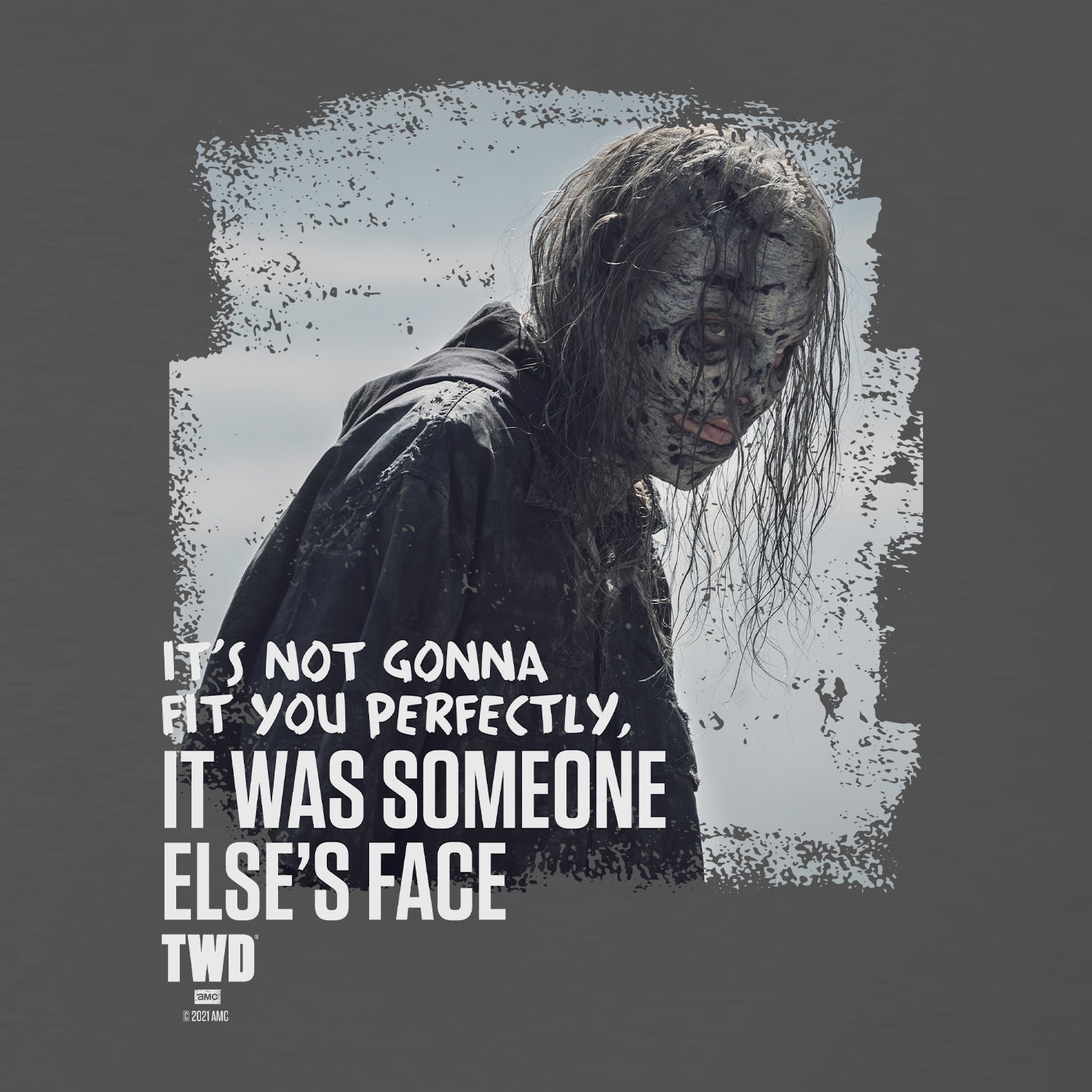 The Walking Dead Whisperer Mask Adult Short Sleeve T-Shirt-1