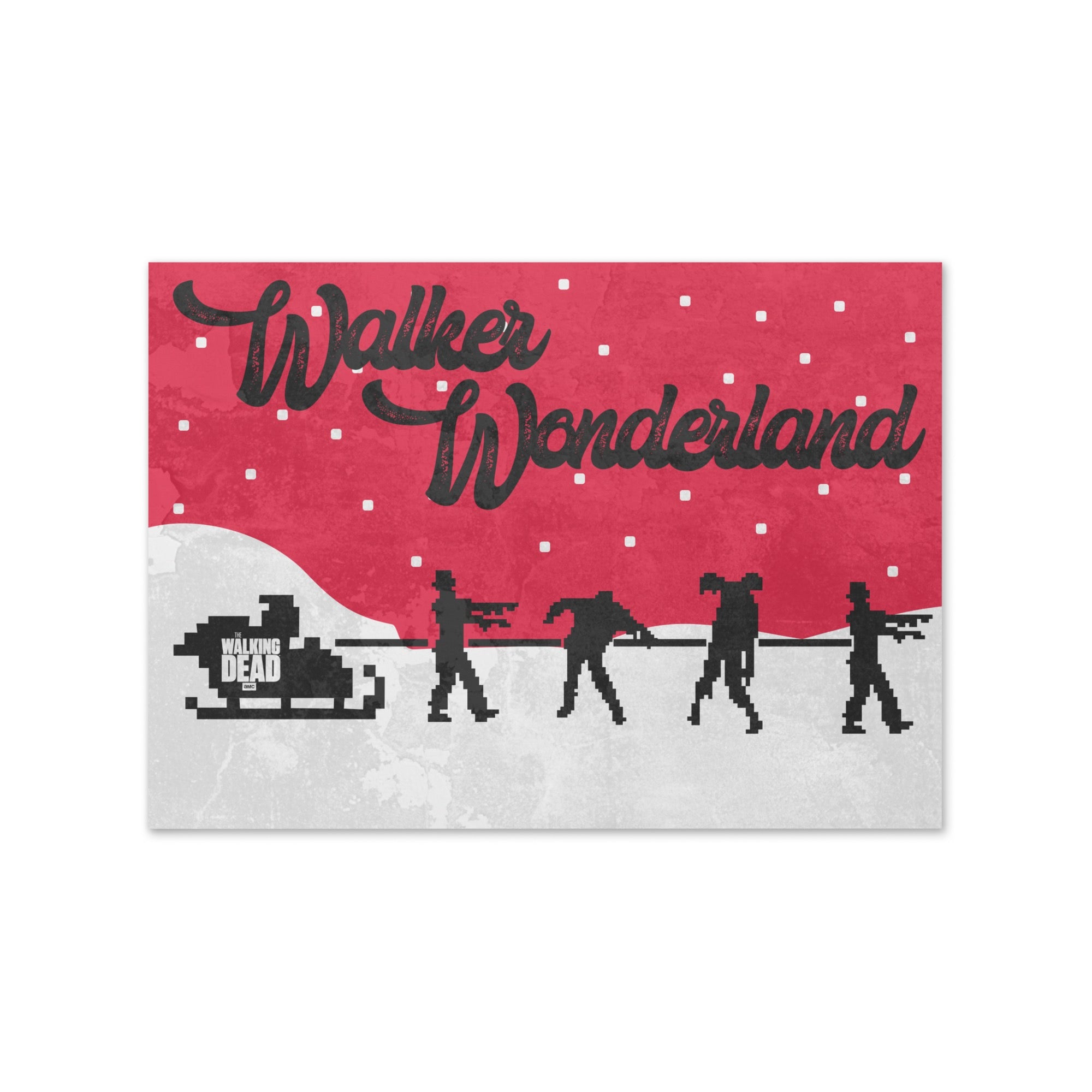 The Walking Dead Walker Wonderland Greeting Card-0
