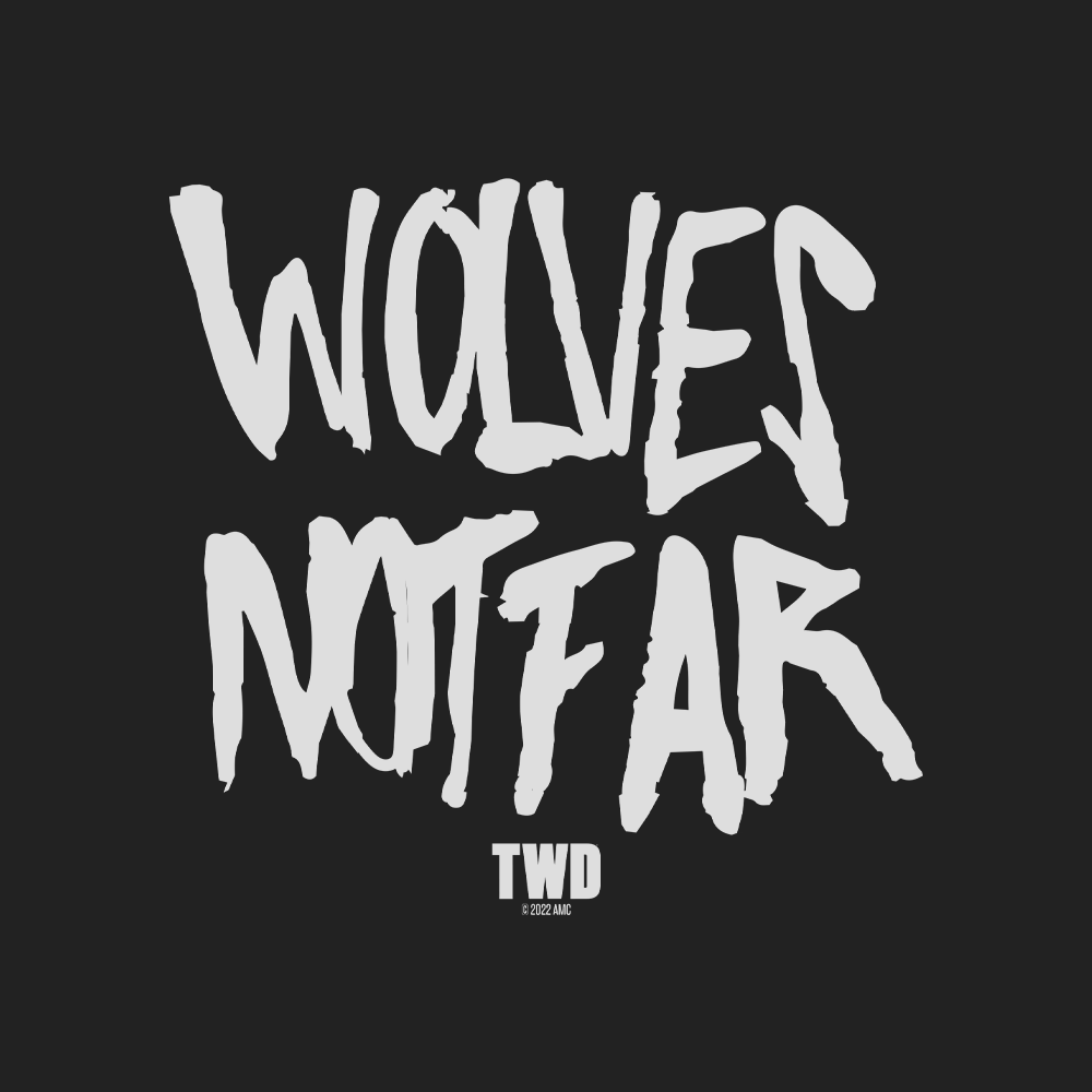 The Walking Dead Wolves Not Far Adult Tank Top-1
