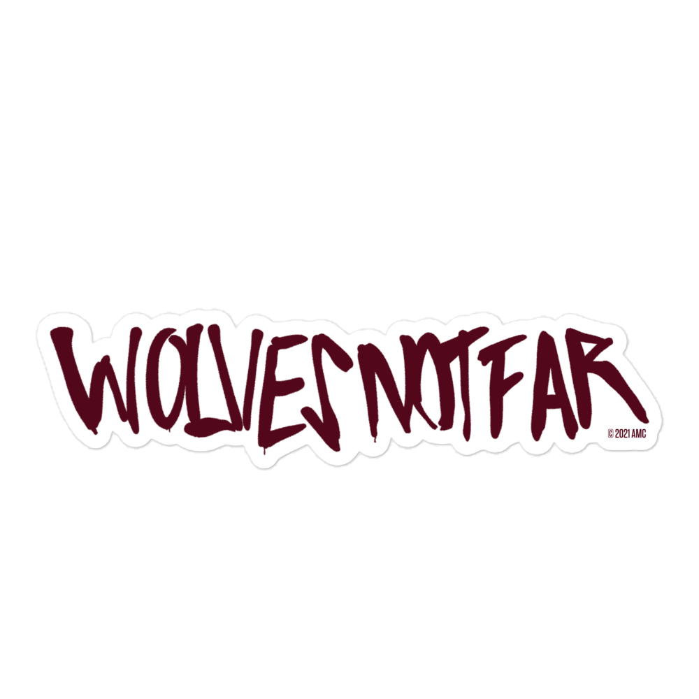 The Walking Dead Wolves Not Far Die Cut Sticker-0