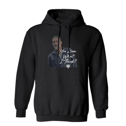 The Walking Dead You Know What I Think Fleece Hooded Sweatshirt-0