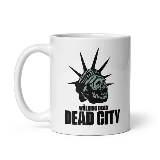 Dead City Liberty Zombie White Mug-0
