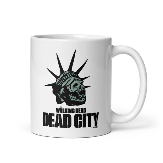 Dead City Liberty Zombie White Mug-2