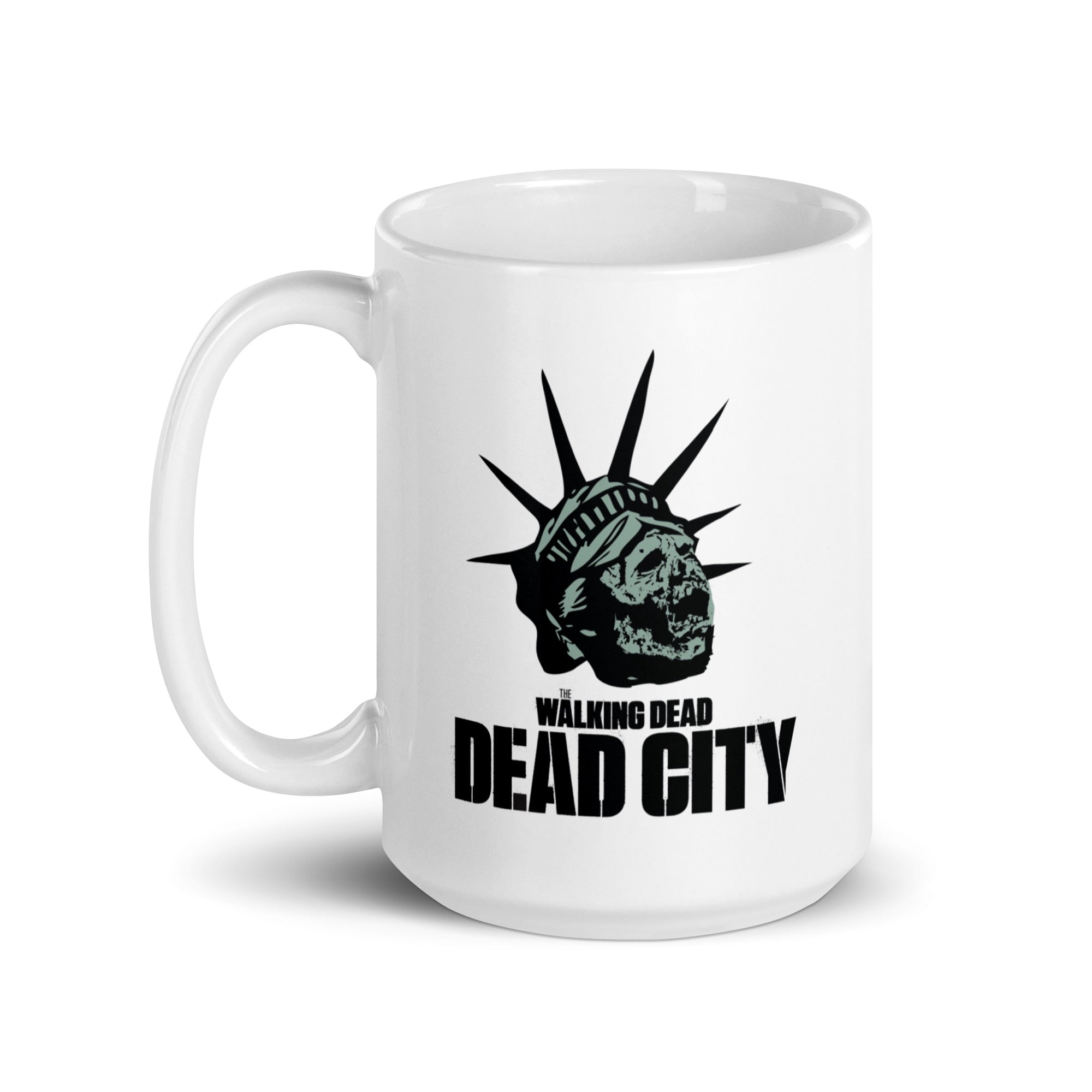 Dead City Liberty Zombie White Mug-3