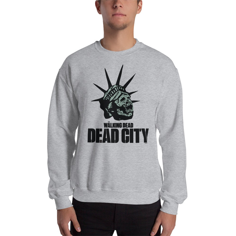 Dead City Liberty Zombie Adult Sweatshirt-0