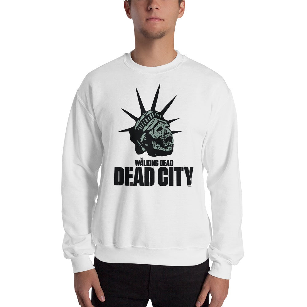 Dead City Liberty Zombie Adult Sweatshirt-2