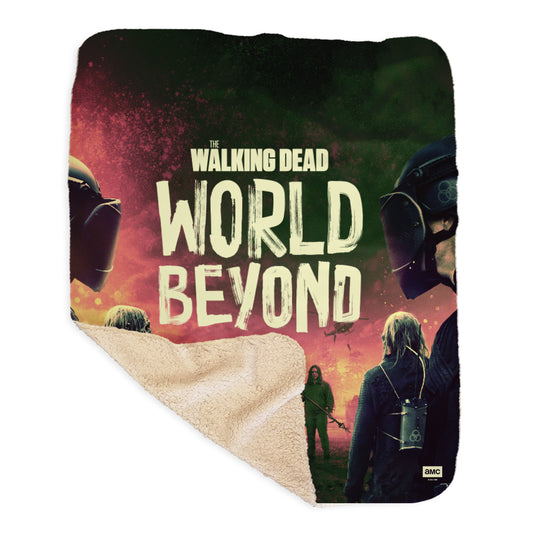 The Walking Dead: World Beyond Season 2 Key Art Sherpa Blanket-2
