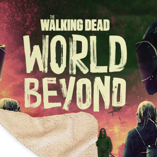 The Walking Dead: World Beyond Season 2 Key Art Sherpa Blanket-1