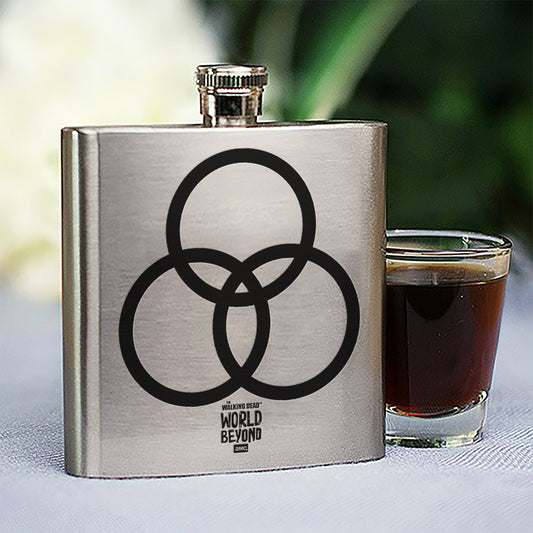 The Walking Dead: World Beyond Three Circle Entity Stainless Steel Flask-0