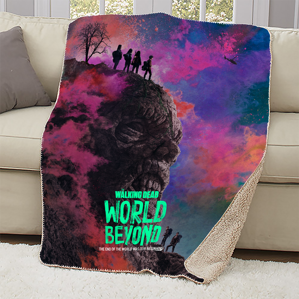 The Walking Dead: World Beyond Season 1 Art Sherpa Blanket-0