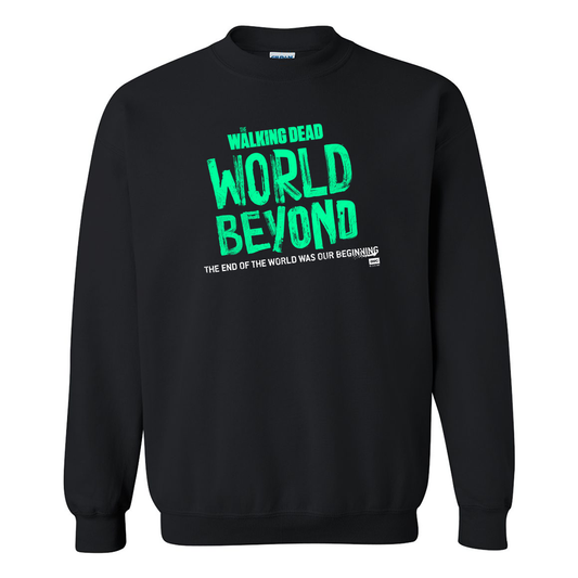 The Walking Dead: World Beyond Season 1 Logo Fleece Crewneck Sweatshirt-0