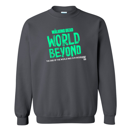 The Walking Dead: World Beyond Season 1 Logo Fleece Crewneck Sweatshirt-2