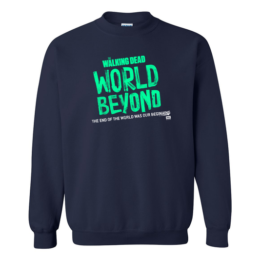 The Walking Dead: World Beyond Season 1 Logo Fleece Crewneck Sweatshirt-3